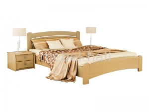Кровать деревянная двуспальная Эстелла ВЕНЕЦИЯ ЛЮКС 140х200 Буковый Массив