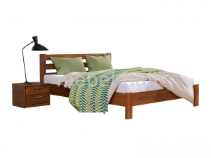 Кровать деревянная двуспальная Эстелла РЕНАТА ЛЮКС 140х200 Буковый Щит