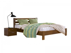 Кровать деревянная двуспальная Эстелла РЕНАТА ЛЮКС 160х200 Буковый Массив