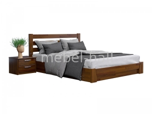 Кровать деревянная двуспальная с подъемным механизмом Эстелла СЕЛЕНА 120х200 Буковый Щит