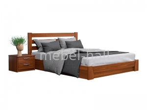 Кровать деревянная двуспальная с подъемным механизмом Эстелла СЕЛЕНА 120х200 Буковый Массив