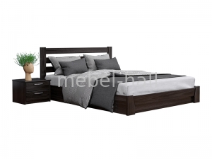 Кровать деревянная двуспальная с подъемным механизмом Эстелла СЕЛЕНА 140х200 Буковый Массив