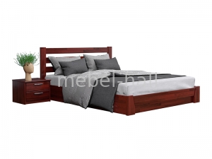 Кровать деревянная двуспальная с подъемным механизмом Эстелла СЕЛЕНА 180х200 Буковый Щит