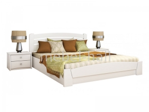 Кровать деревянная двуспальная с подъемным механизмом Эстелла СЕЛЕНА АУРИ 120х200 Буковый Массив