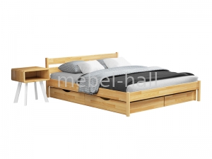 Кровать деревянная двуспальная Эстелла НОТА БЕНЕ 160х200 Буковый Щит