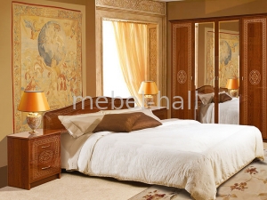 Кровать ФЛОРЕНЦИЯ Світ Меблів Каштан 160х200см