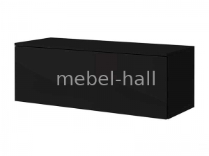 Подвесная тумба под ТВ Секция BOX-42 TV 1,05 MiroMark 105 см Глянец Черный
