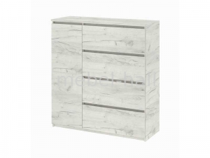 Комод 1000 х 376 х 950 h Брайт ДСП Мастер Форм Дуб Крафт Белый