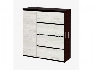 Комод 1000 х 376 х 950 h Брайт ДСП Мастер Форм Дуб Крафт Белый Венге Магия