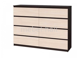 Комод 1300 х 376 х 950 h Брайт ДСП Мастер Форм Дуб Молочный Венге Магия