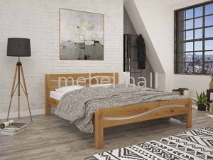 Кровать двуспальная деревянная НЕАПОЛЬ 180х200 Мебигранд