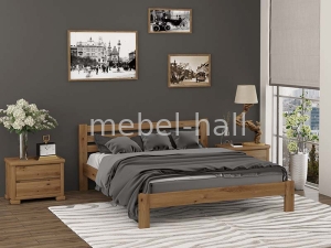 Кровать двуспальная деревянная КОЛУМБИЯ 180х200 Мебигранд