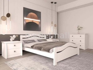 Кровать деревянная двуспальная TrendWood Тоскана 160х200 Ольха Массив