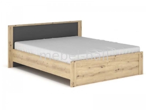 Кровать Доминика Мебель Сервис Серая 160х200см