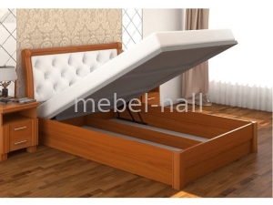 Деревянная двуспальная кровать с подъемником Милена DA-KAS