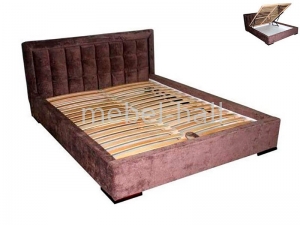 Кровать двуспальная с мягким изголовьем НЕФЕРТИТИ ПМ Шик Галичина 160х200см