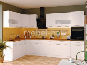 Модульная угловая кухня Сокме Алина Белая Вариант 1