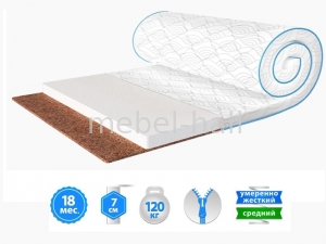 Матрас топпер FLEX 2in1 KOKOS / ФЛЕКС 2в1 КОКОС жаккард Sleep&Fly Mini