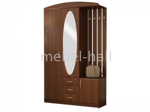 Прихожая с зеркалом Вита-2 Мебель Сервис МДФ Орех