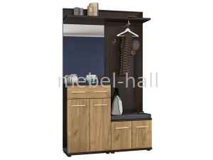 Прихожая модульная 2 Трио Мебель Сервис Дуб Крафт Венге Темный