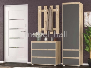 Прихожая модульная 5 Торино Мебель Сервис Дуб Артизан Серый