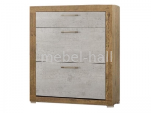 Тумба 900 в прихожую Парма Мебель Сервис Дуб Април Бетон Индастриал