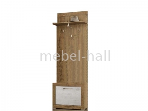 Вешалка 680 Парма Мебель Сервис Дуб Април Бетон Индастриал