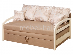 Раскладной ортопедический диван КУБУС с деревянными быльцами