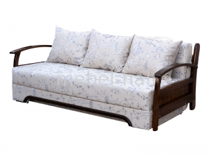 Диван раскладной с деревянными подлокотниками Монако 165х190 см