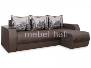 Угловой диван Токио-2 универсальный 245х170x85 с нишами в подлокотниках