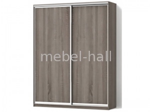 Шкаф-купе двухдверный Ш100хВ210хГ45 см зеркало серебро