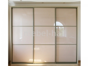 Шкаф-купе трехдверный Ш230хВ240хГ60 см лакобель комбинированные фасады