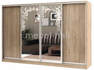 Шкаф-купе четырехдверный 300*210*60 см