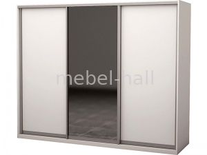 Шкаф-купе трехдверный Ш220хВ210хГ60 см фасады зеркало и дсп