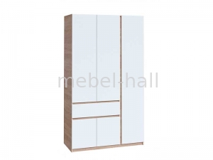 Шкаф 1221 х 520 х 2000 h Брайт ДСП Мастер Форм Белый Дуб Сонома правосторонний