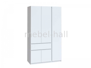 Шкаф 1221 х 520 х 2000 h Брайт ДСП Мастер Форм Белый правосторонний