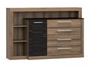 Комод 1Д4Ш Фиеста Мебель Сервис Дуб Април