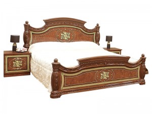 Кровать ЖАСМИН Світ Меблів Пино Орех 160х200см