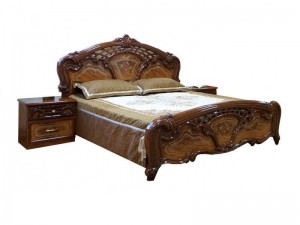 Кровать КАРМЕН НОВАЯ Світ Меблів Пино Орех 160х200см