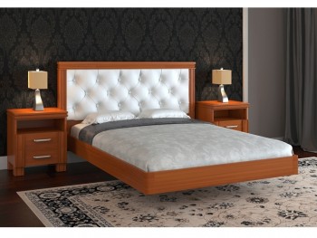 Кровать двуспальная Маргарита Дерево ДаКас с парящим каркасом FLY