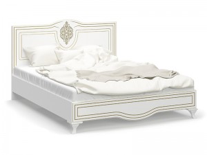 Кровать Милан Мебель Сервис Белая с Патиной 160х200см