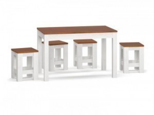 Комплект стол раздвижной и 4 табурета ДЕЛЬТА Мебель Сервис