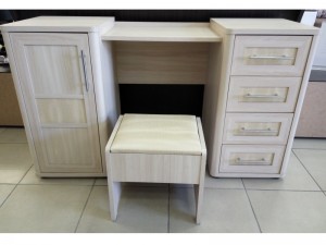 Туалетный столик (туалетка) 1Д4Ш Токио Мебель Сервис Ясень