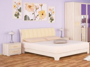 Кровать Токио Мебель Сервис Ясень 140х200см